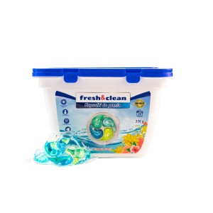 Kapsułki do prania o zapachu frezji - 28 sztuk / Fresh&Clean